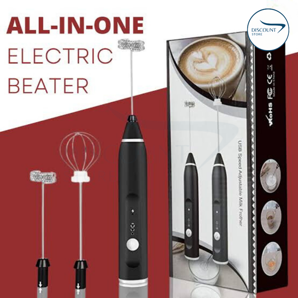2 in 1 Rechargeable Electric Coffee Beater & Frother