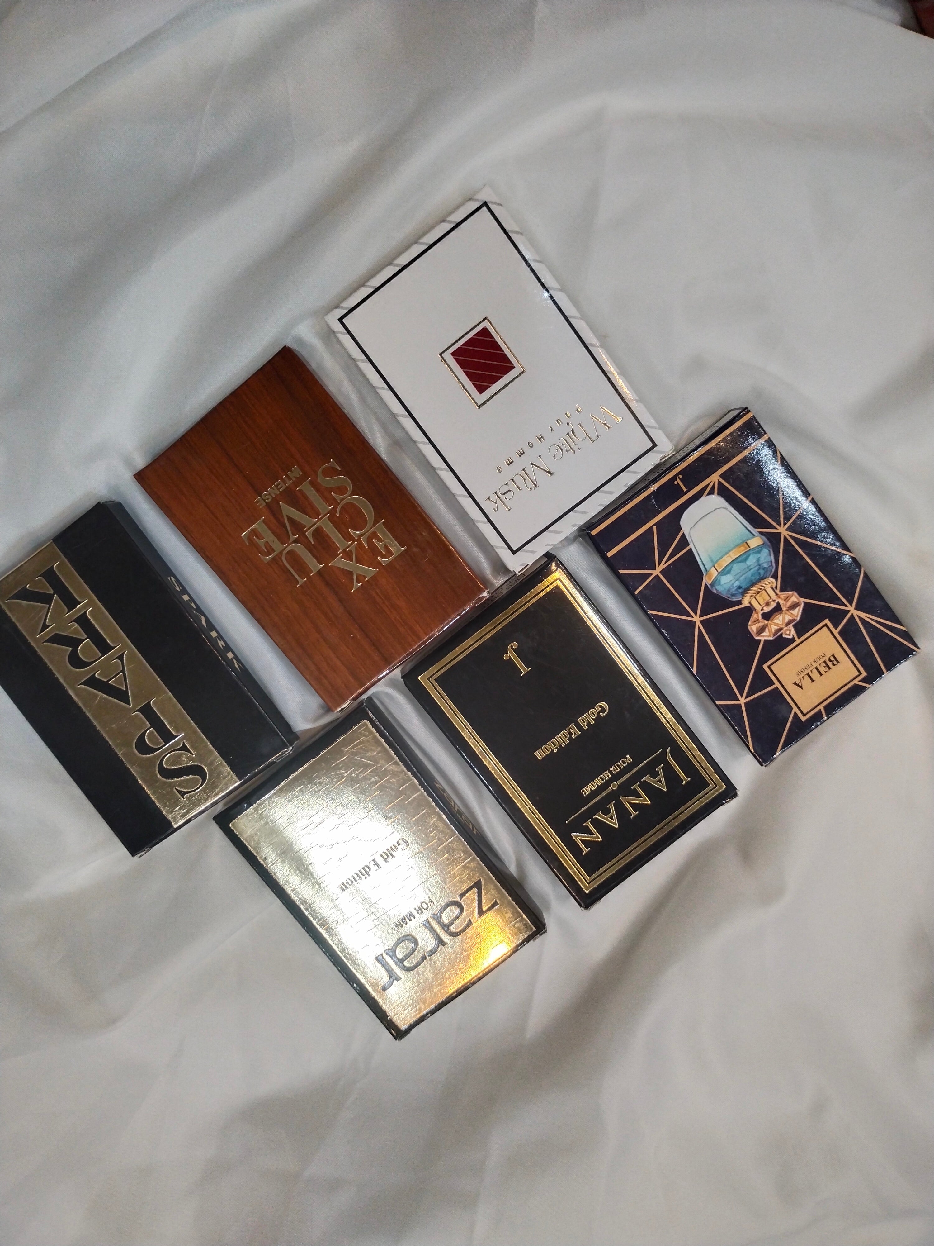 Pocket perfumes by J. - long lasting Pack of 6