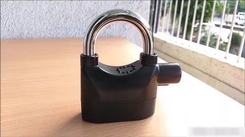 Heavy Duty Steel Anti-Theft Rainproof Alarm Electric Portable Alarm Lock ( For doors, bikes, cycles and Shop)