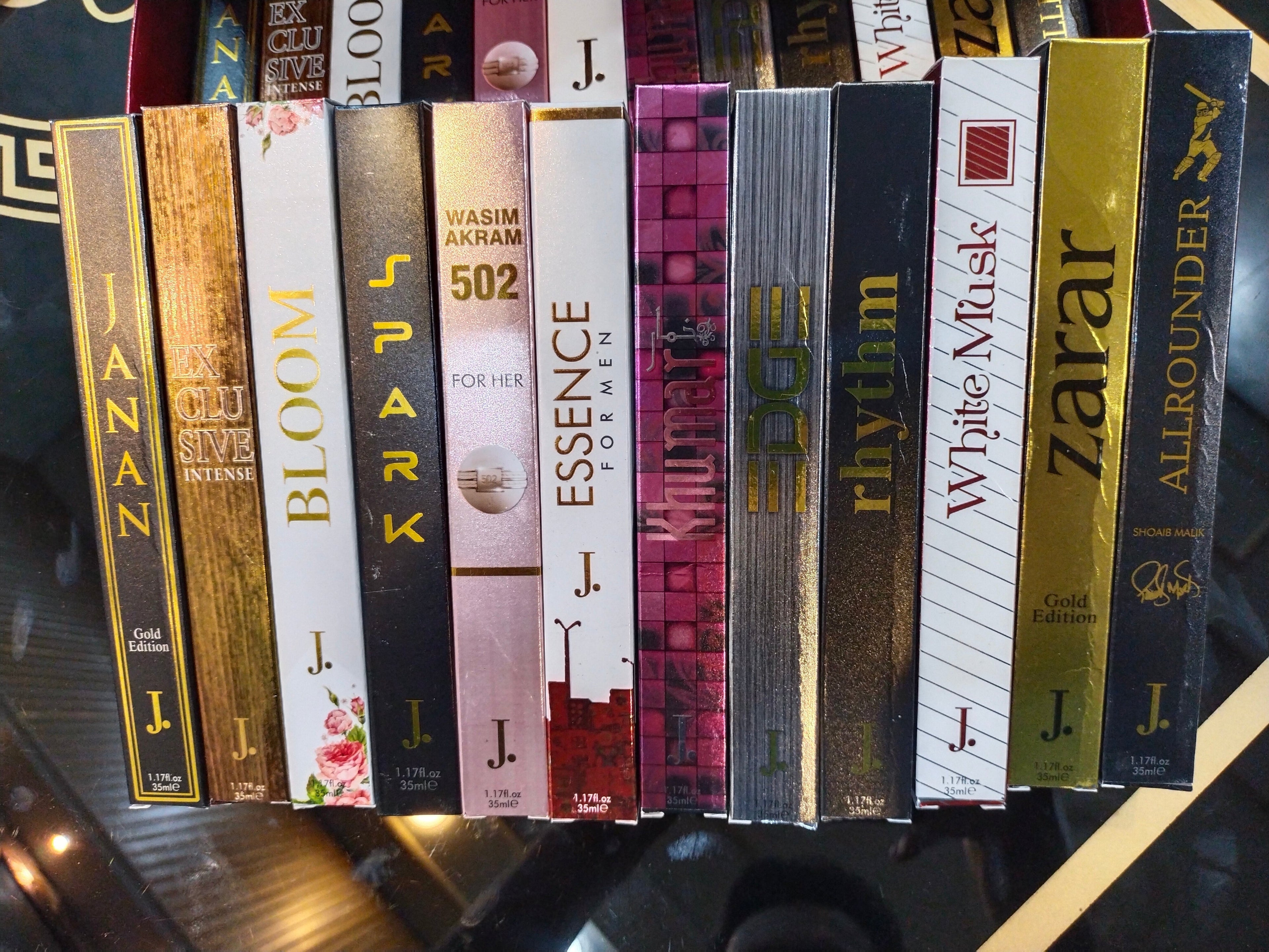 Premium J. Pack of 6 long lasting perfumes 35ML