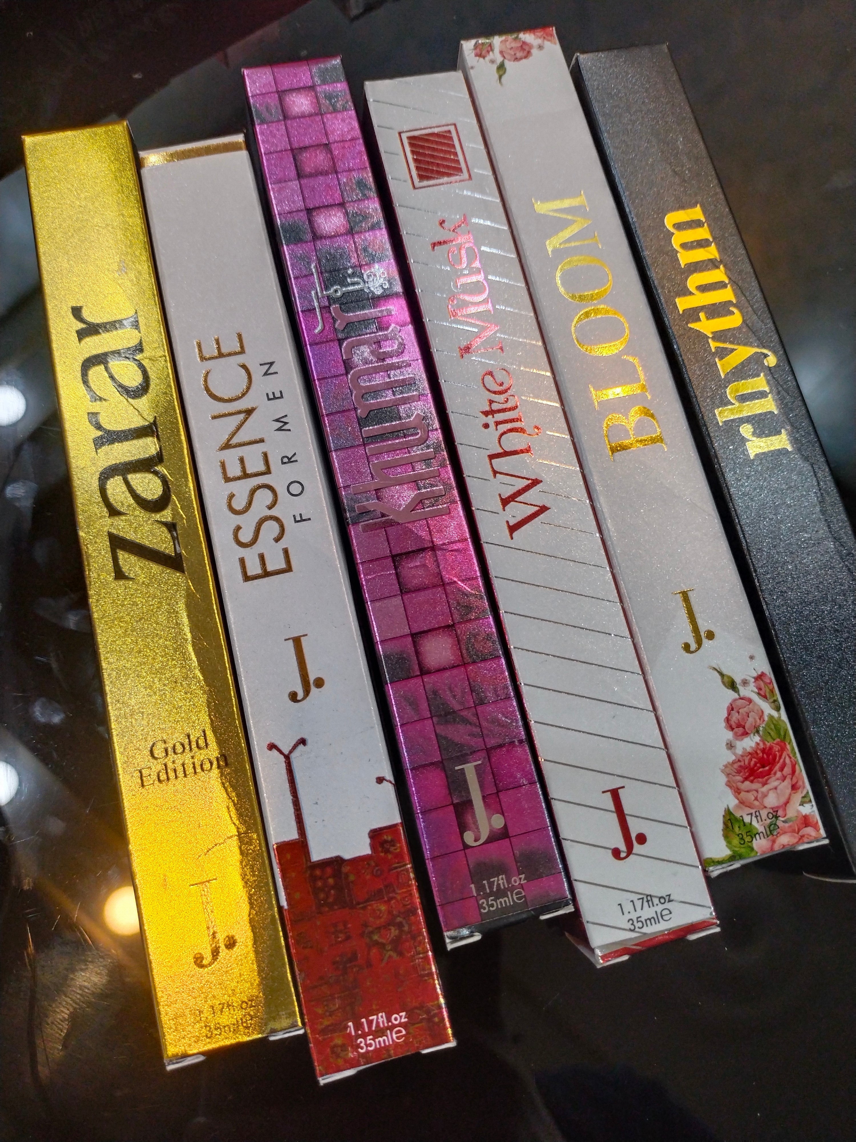 Premium J. Pack of 6 long lasting perfumes 35ML