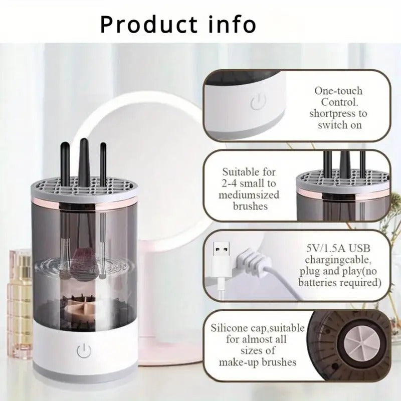 3-in-1 Automatic Makeup Brush Cleaner