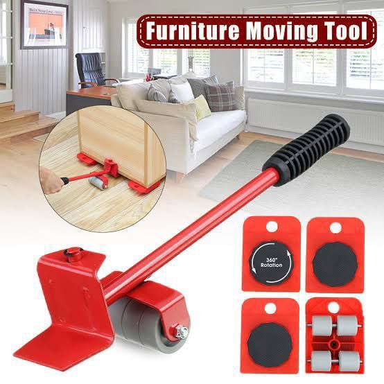 Heavy Duty Furniture Lifter/Moving Tool Set (Set Of 5)